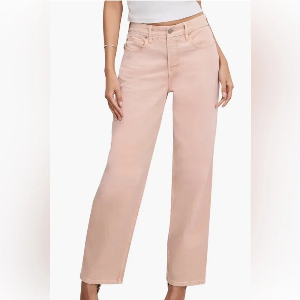 AG Adriana Goldscmeid 90s Relaxed Jeans, Petal Pink, 32”